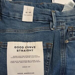 Good American Indigo Curve Straight Jeans